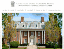 Tablet Screenshot of fairchildfuneral.com
